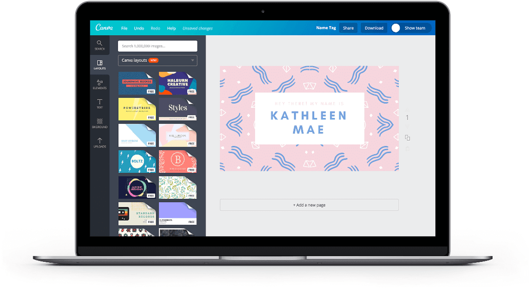 Free Online Name Tags Maker Design A Custom Name Tag Canva