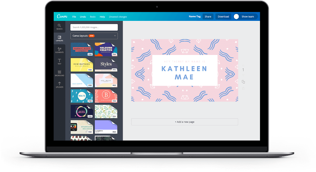 Buat Label Nama Undangan Dengan Template Gratis Canva