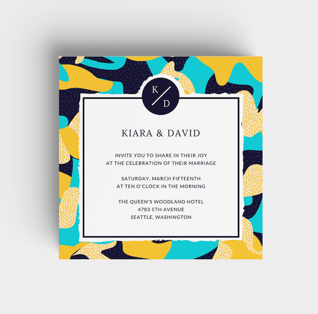 Country camo wedding invitations