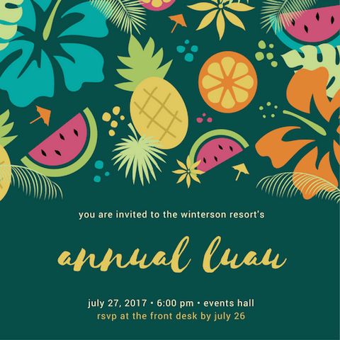 Here is a video of “christmas luau” below performed by pure heart. 40 Luau Party Ideas Canva