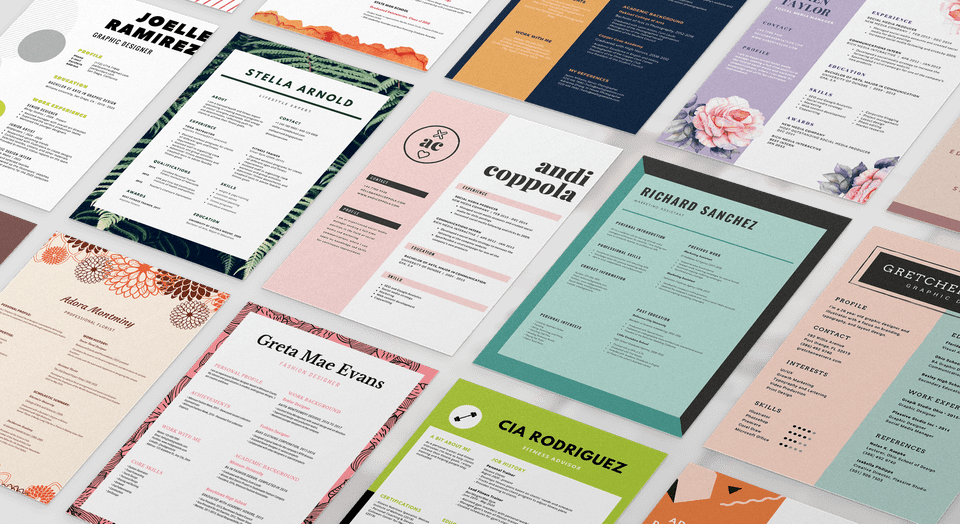 Free Online Resume Builder Design A Custom Resume In Canva