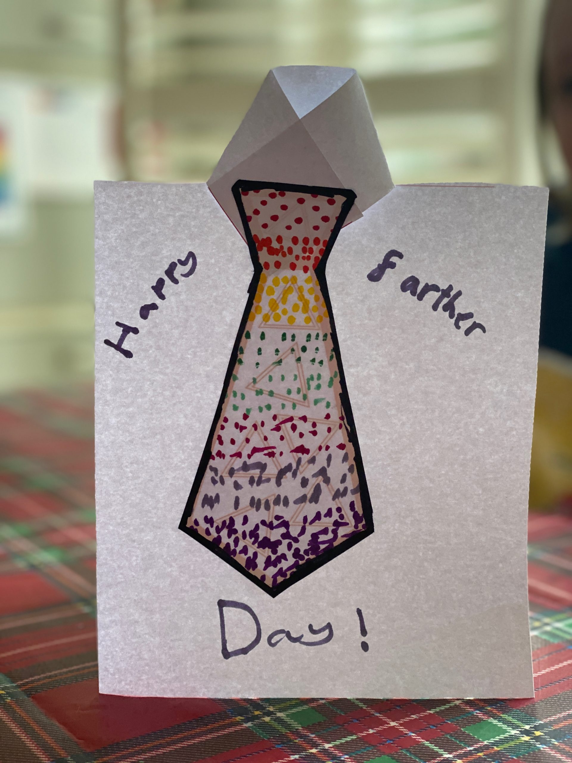 last minute fathers day tie card free template the