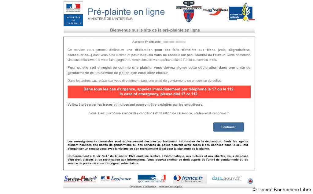 Pour déposer plainte en ligne. Calvados La Pre Plainte En Ligne Disponible Liberte Caen
