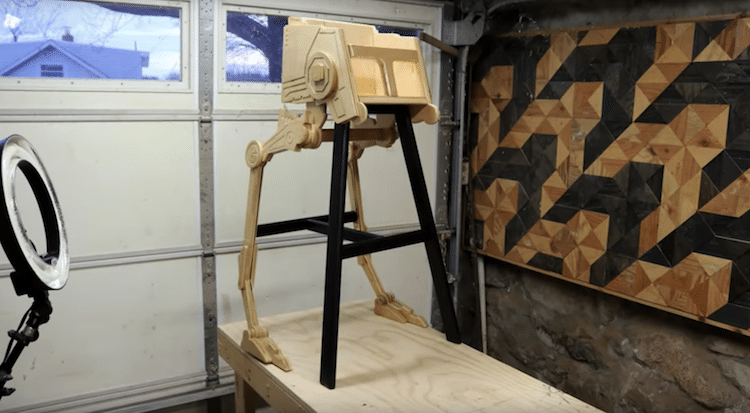 A Diy Dad Builds His Son A Wooden Highchair Modelled After A Star Wars At St Artfido