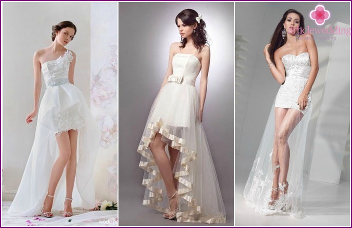 Vestidos De Novia Con Tren Cortos Hinchados Y Rectos Fotos De Las Mejores Modelos