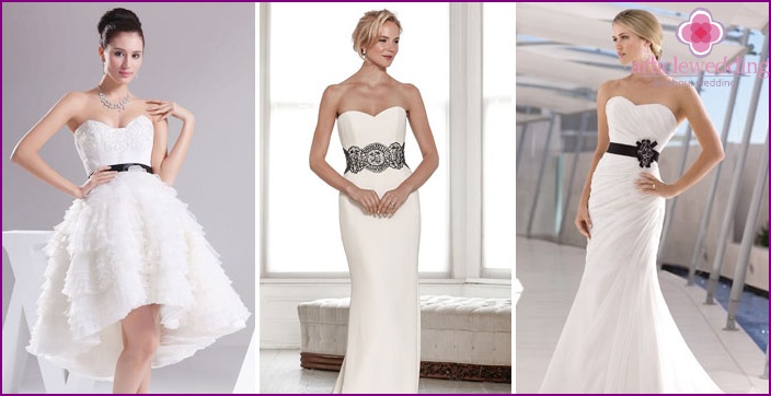 Vestidos De Novia En Blanco Y Negro Modelos 2020 Y Accesorios Con Fotos