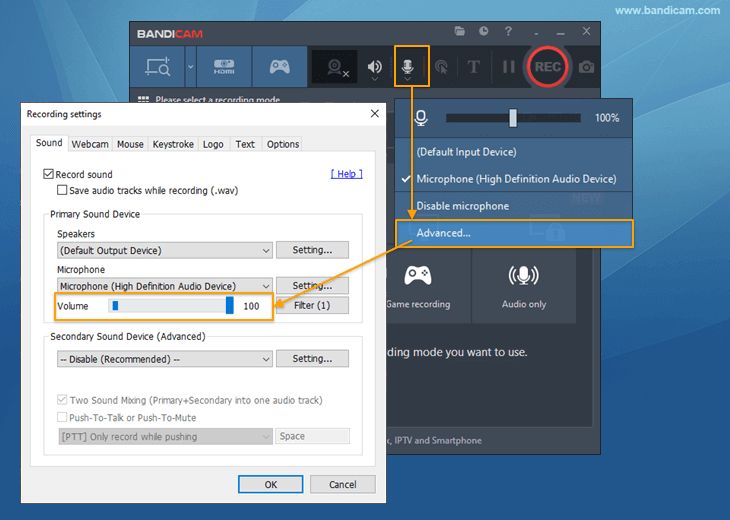 How To Increase Or Decrease The Recording Audio Volume - Premium Space Image - 4K