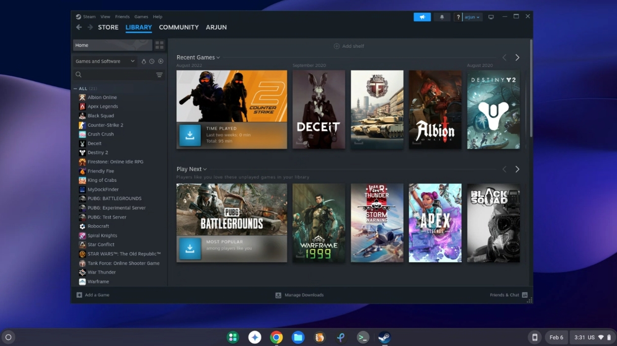 Steam Chromebook How To Install Steam Games On Chromebook In 2025 Steam Running On Chromebook 