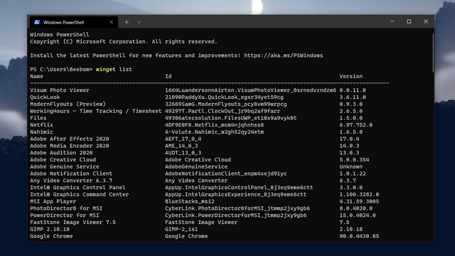 How To Uninstall Apps Using Windows Package Manager Beebom - Premium 4K Mountain Arts | Free Download