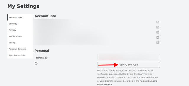 How To Verify Your Age On Roblox In 2022 Easy Guide Beebom Verify My Age Button 