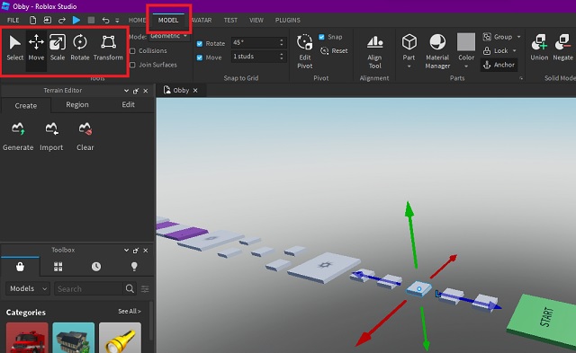 How To Make A Roblox Game In 2024 Easy Guide Beebom Basic Model Editing Features 
