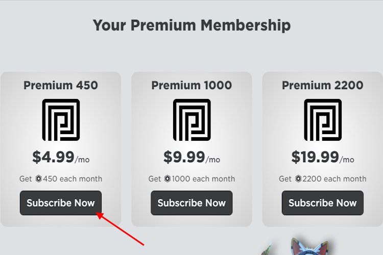 Roblox Premium What Is It Benefits Cost How To Get Beebom Subscribe Now Button In Roblox 