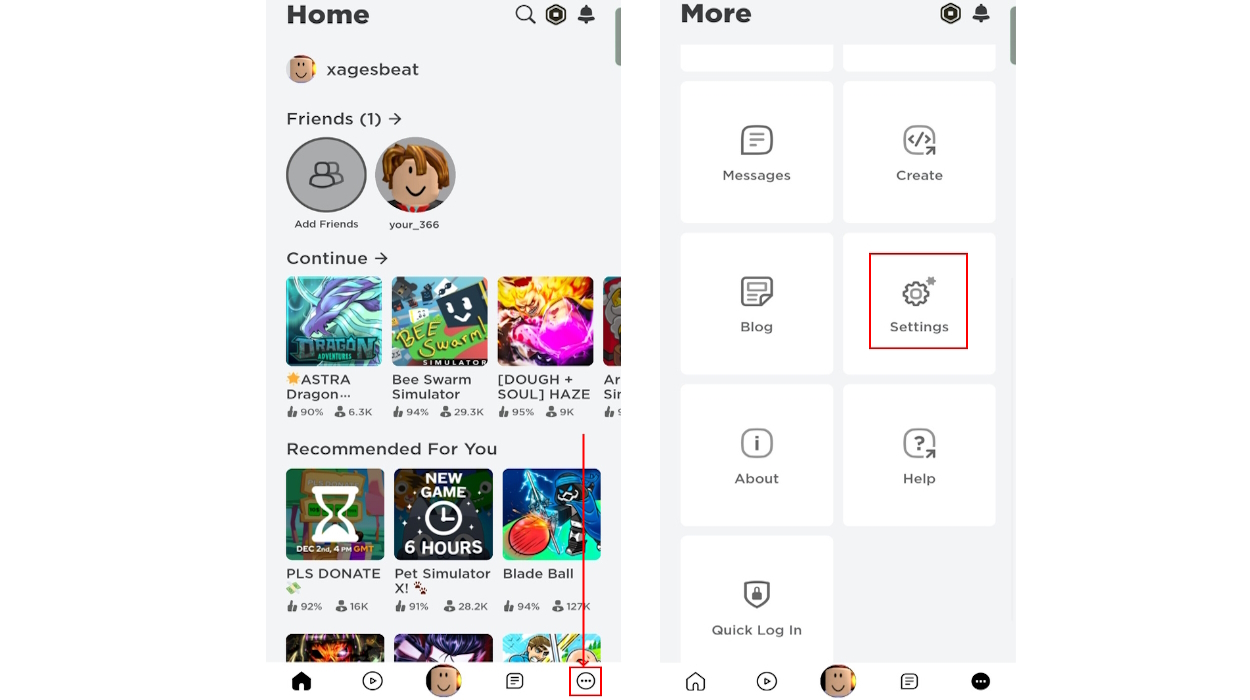 How To Appear Offline On Roblox 2024 Guide Beebom Roblox Mobile Settings Button 