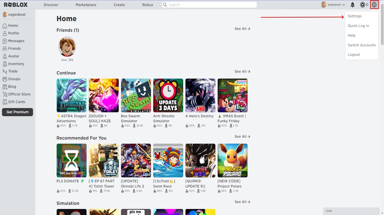 How To Appear Offline On Roblox 2024 Guide Beebom Settings Button Roblox Page 