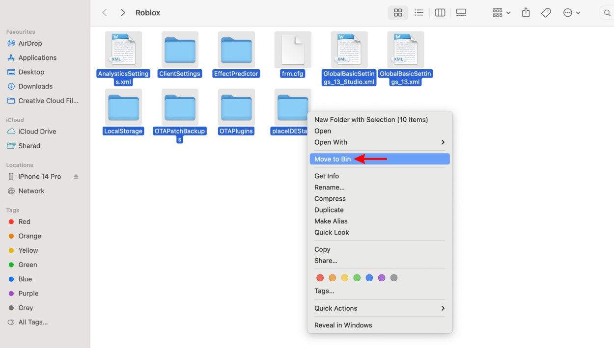 How To Clear Roblox Cache On PC And Mobile Beebom Move To Bin 