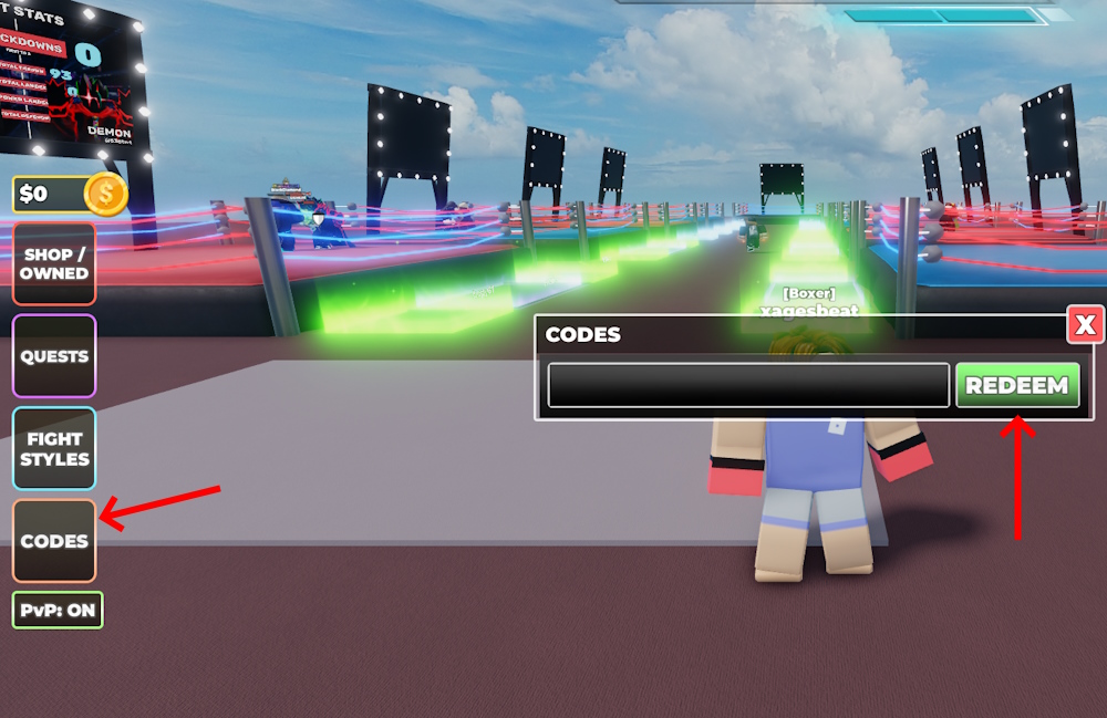 Untitled Boxing Game UBG Codes June 2026 Beebom Redeem Codes Option In Untitled Boxing Game 