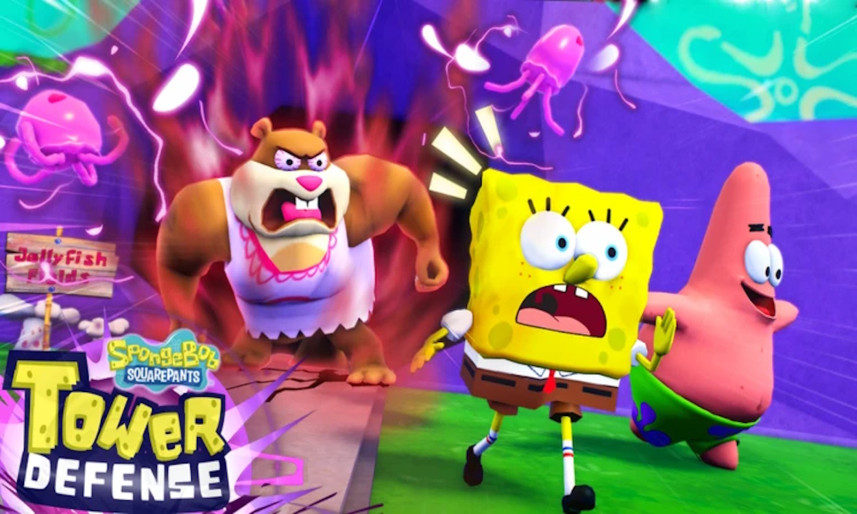 SpongeBob Tower Defense Codes May 2026 Beebom SpongeBob TD Codes Roblox Banner 