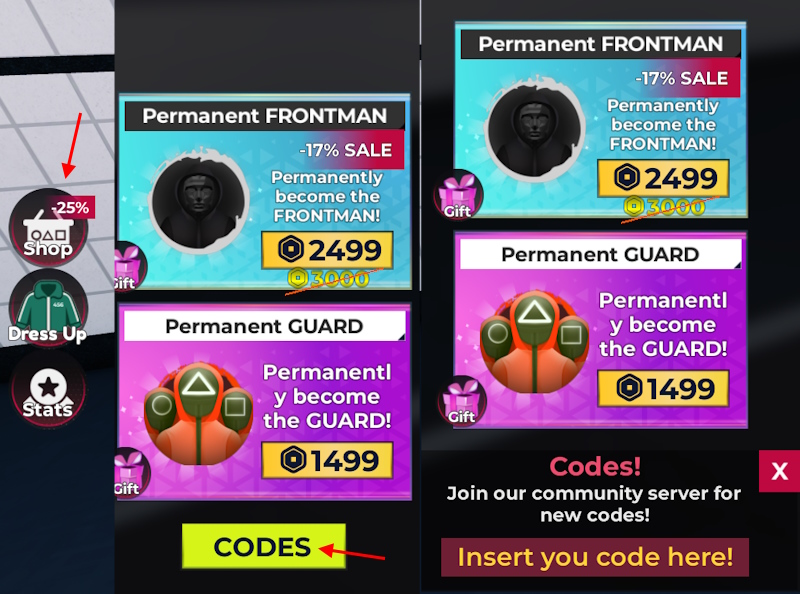 Roblox Squid Game X Codes June 2026 Beebom Squid Game X Codes Redeem Option 