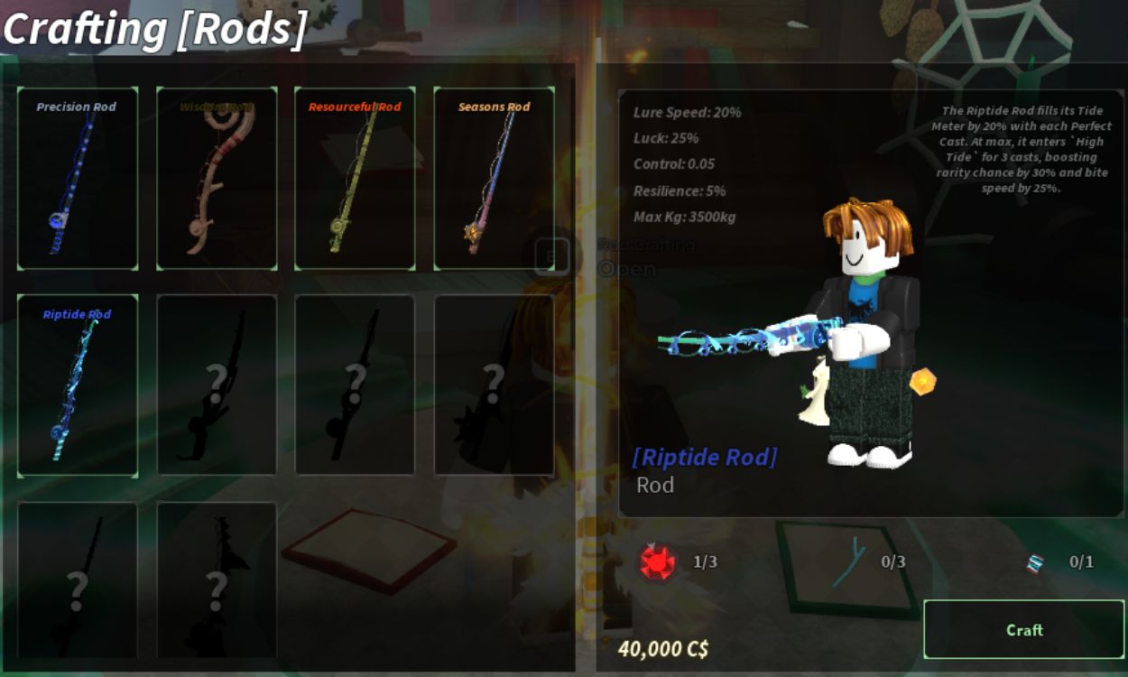 How To Get The Riptide Rod In Fisch Roblox Beebom Riptide Rod Crafting Materials Fisch 