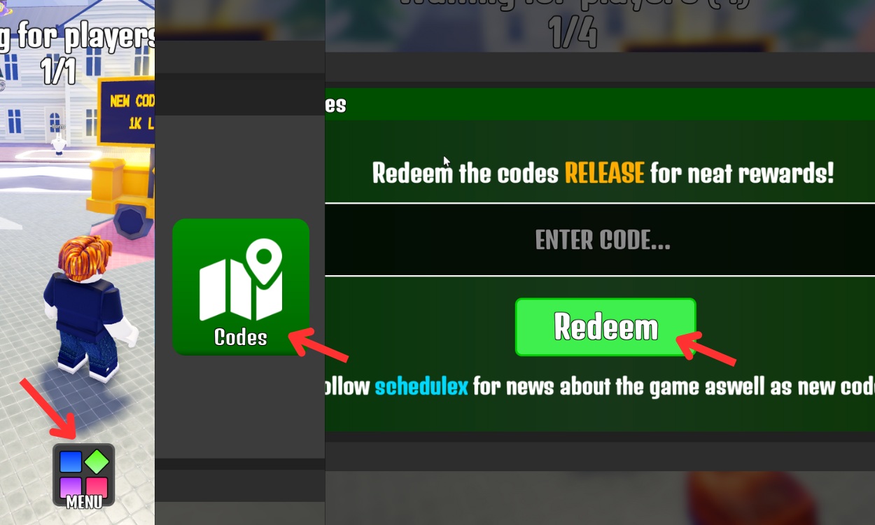 Schedule Codes Roblox - Premium Gradient Design Gallery - Retina