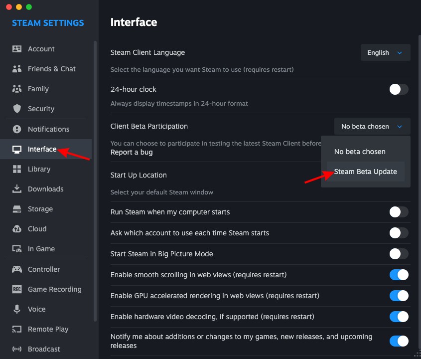 Valve Quietly Launches Native Steam App For Apple Silicon Macs Here S Steam Beta Update Enable 