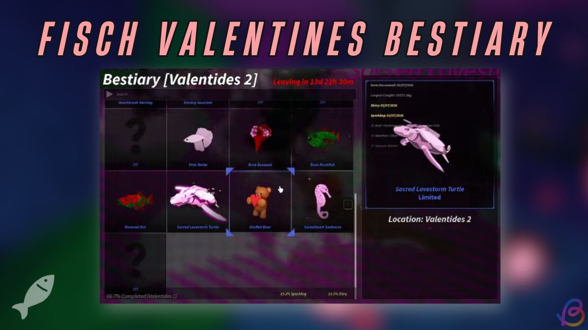 Roblox Fisch Keeper S Altar How To Find Full Bestiary And More Beebom Fisch Valentines Bestiary Guide 