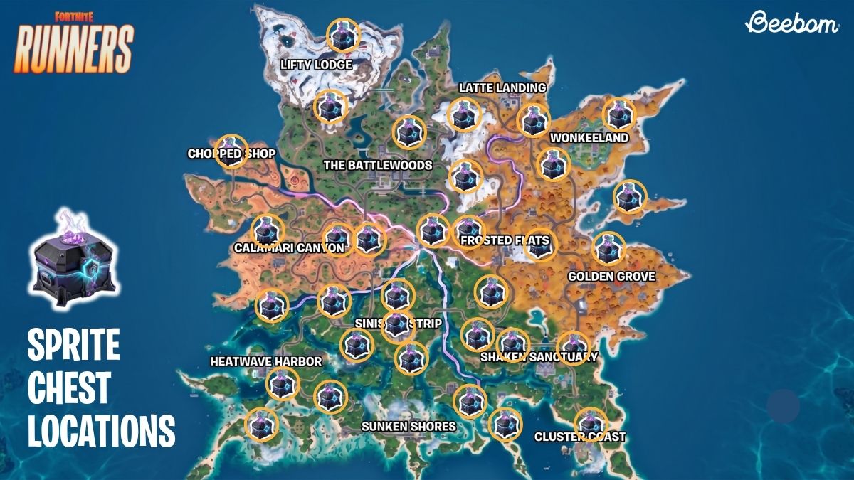 All Fortnite Sprite Chest Locations In Chapter 7 Season 3 Beebom FN SPRITE CHEST MAP 