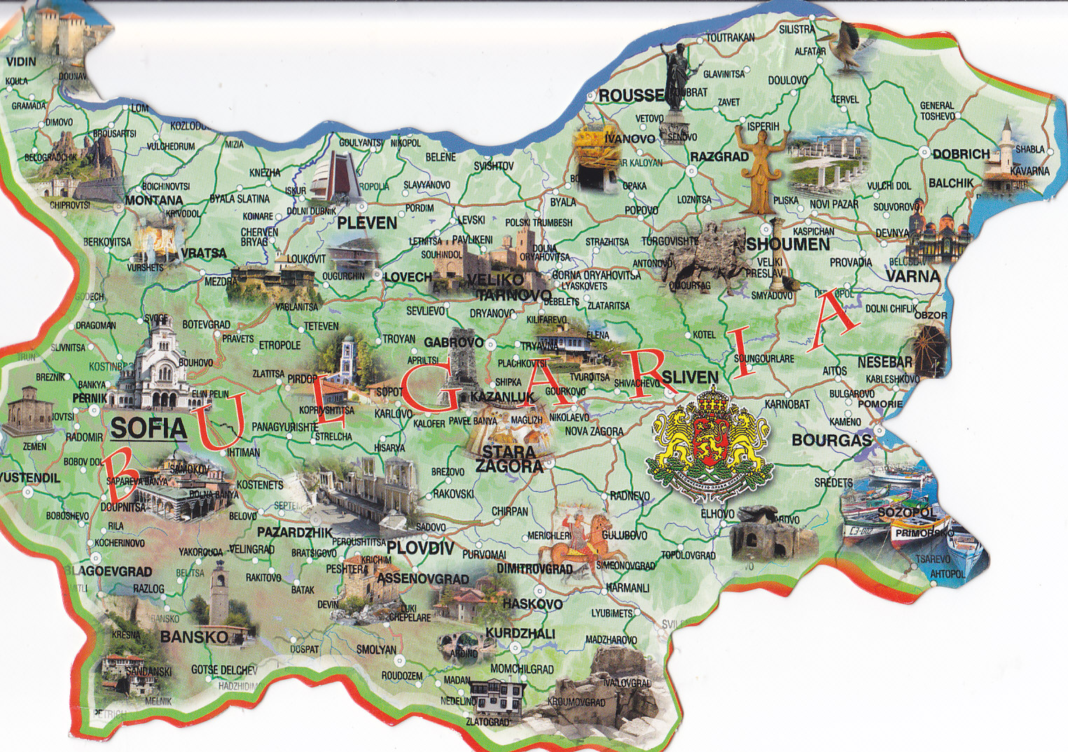 Attractions Guide Bulgaria Guide BGmaplarge 