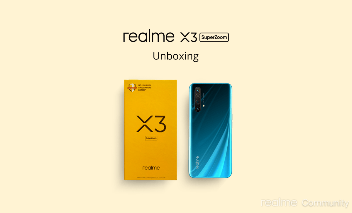 Unboxing Realme X3 Superzoom Glacier Blue Realme Community
