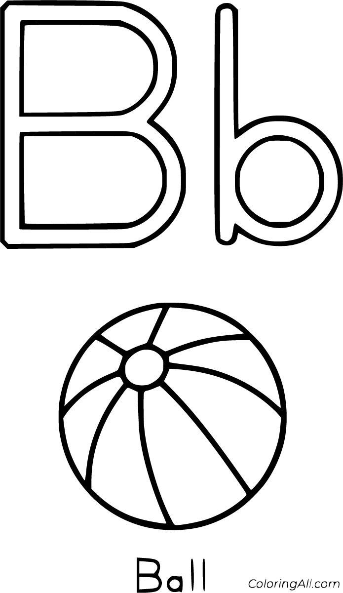 Free printable geometric patterns coloring pages for kids download and print. Letter B Coloring Pages Coloringall