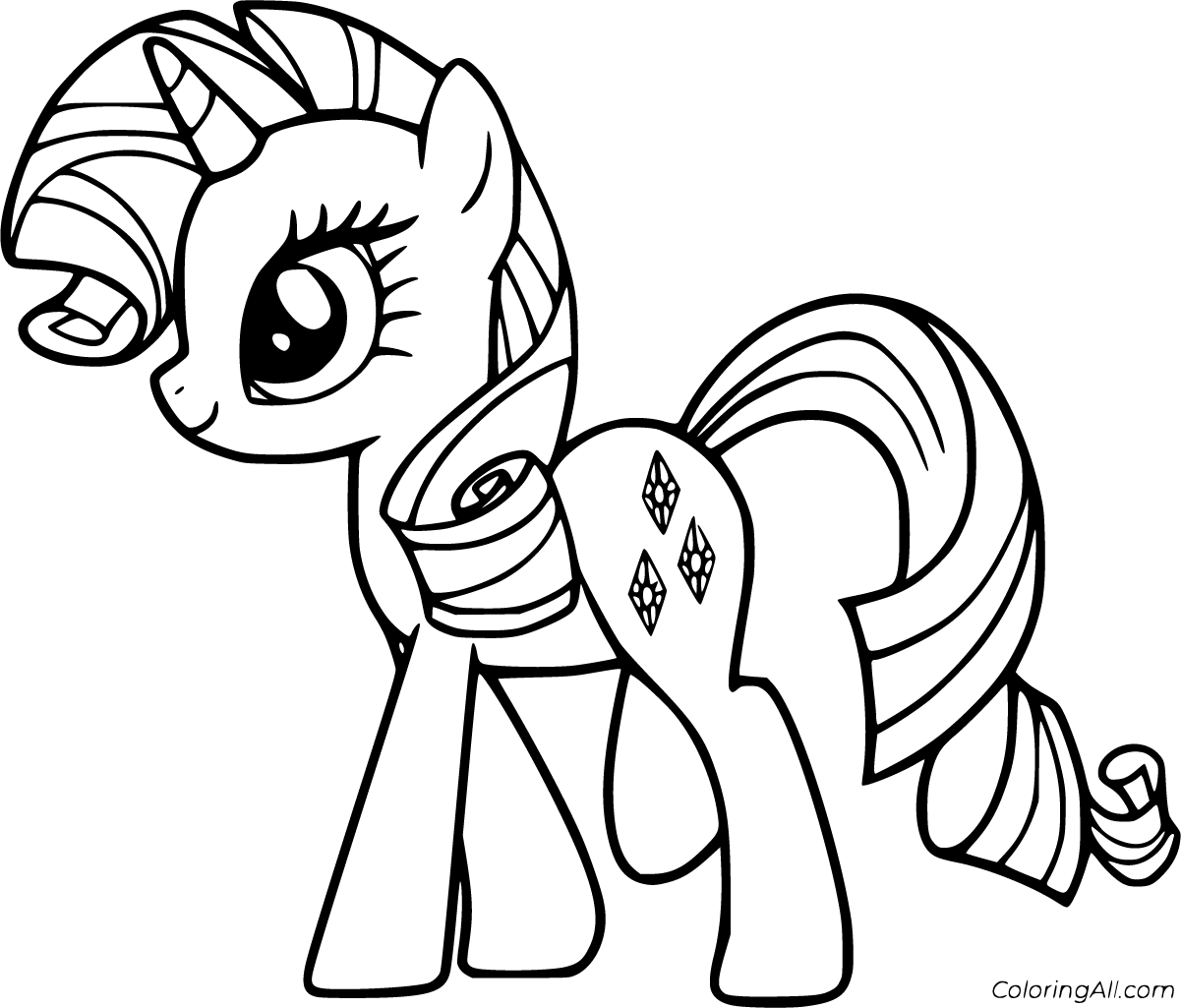 Rarity coloring pages (12 free printables)