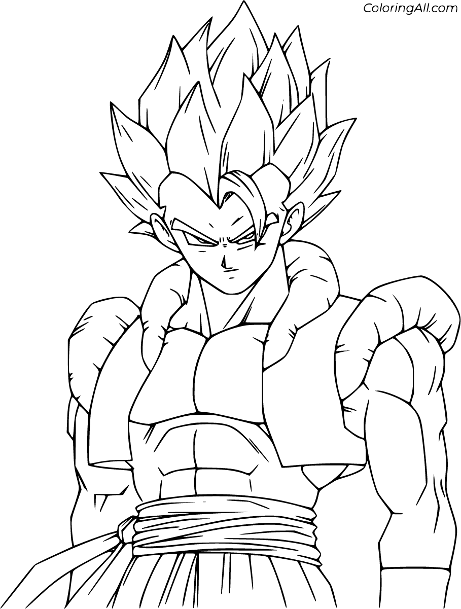 Gogeta ssj4 coloring pages [2025]