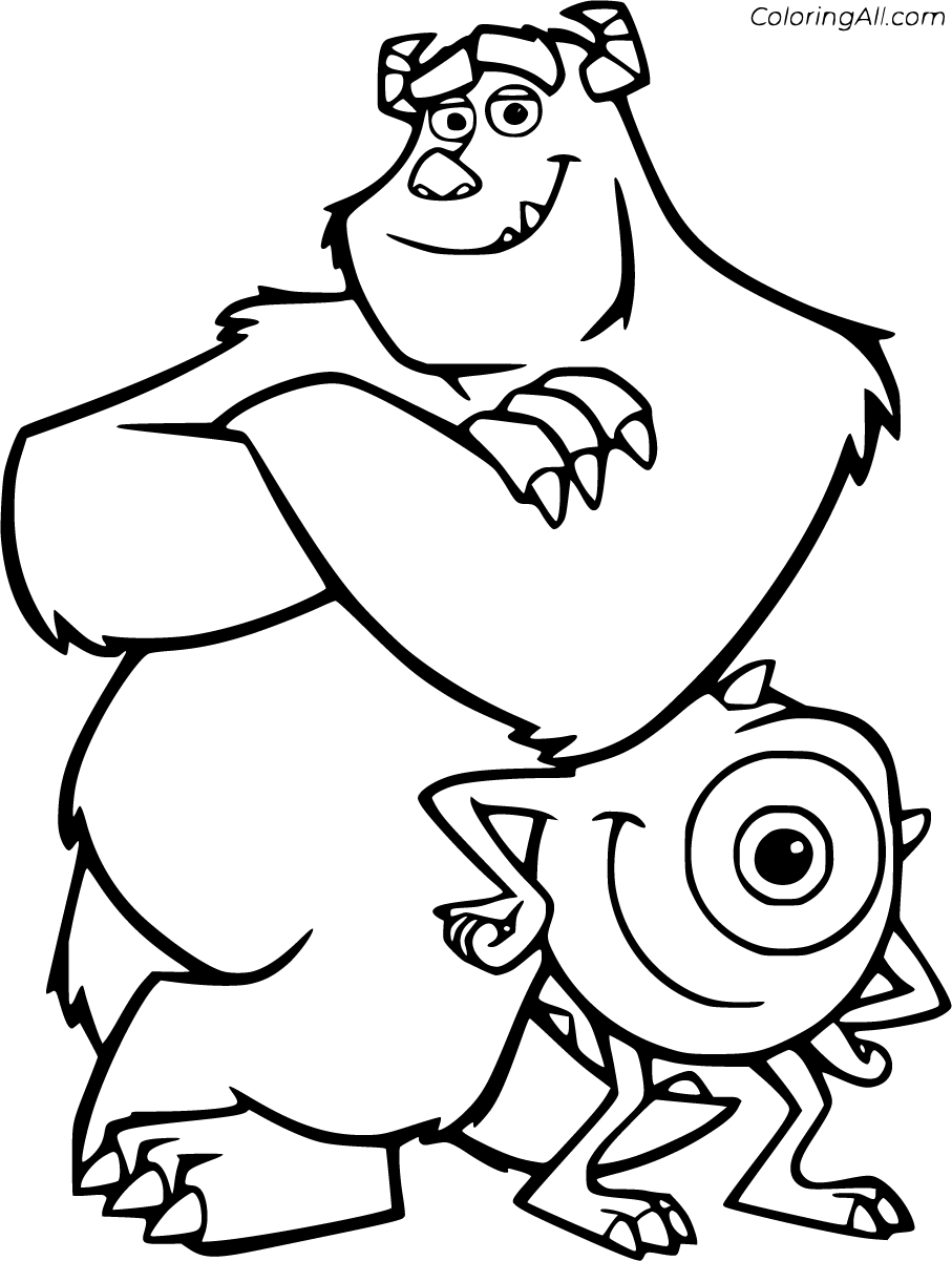 Monsters inc coloring pages (44 free printables)