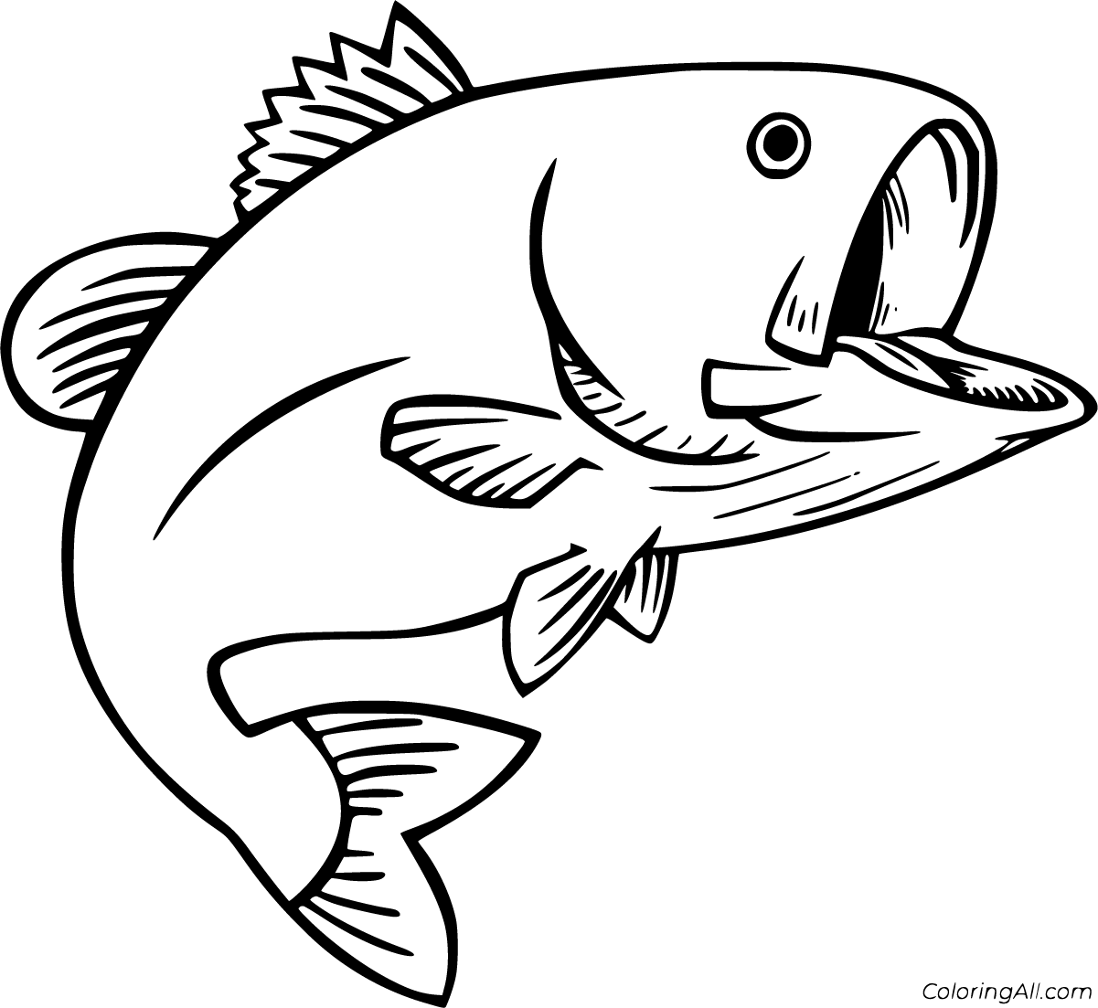 The spruce / wenjia tang take a break and have some fun with this collection of free, printable co. Bass Coloring Pages Coloringall