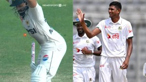 Watch: Mohammad Rizwan’s worst leave ever sees his stumps being destroyed by Nahid Rana in 1st Test
