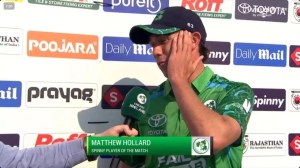 "It's unbelievable": Mathew Hollard delighted after POTM heroics power Ireland to maiden win over India
