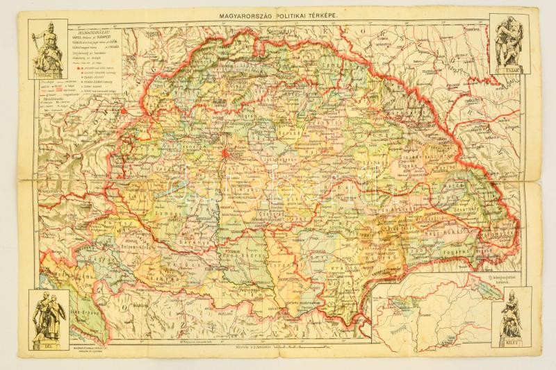 Az útvonaltervező térkép magyarország délkeleti határátkelőhelyeit mutatja be a szerbián, románián át görögországba, bulgáriába, törökországba, albániába, . 1940 Irredenta Magyarorszag Terkep Szegedtol Zagonig 41x28 Cm Darabanth Auctions Co Ltd