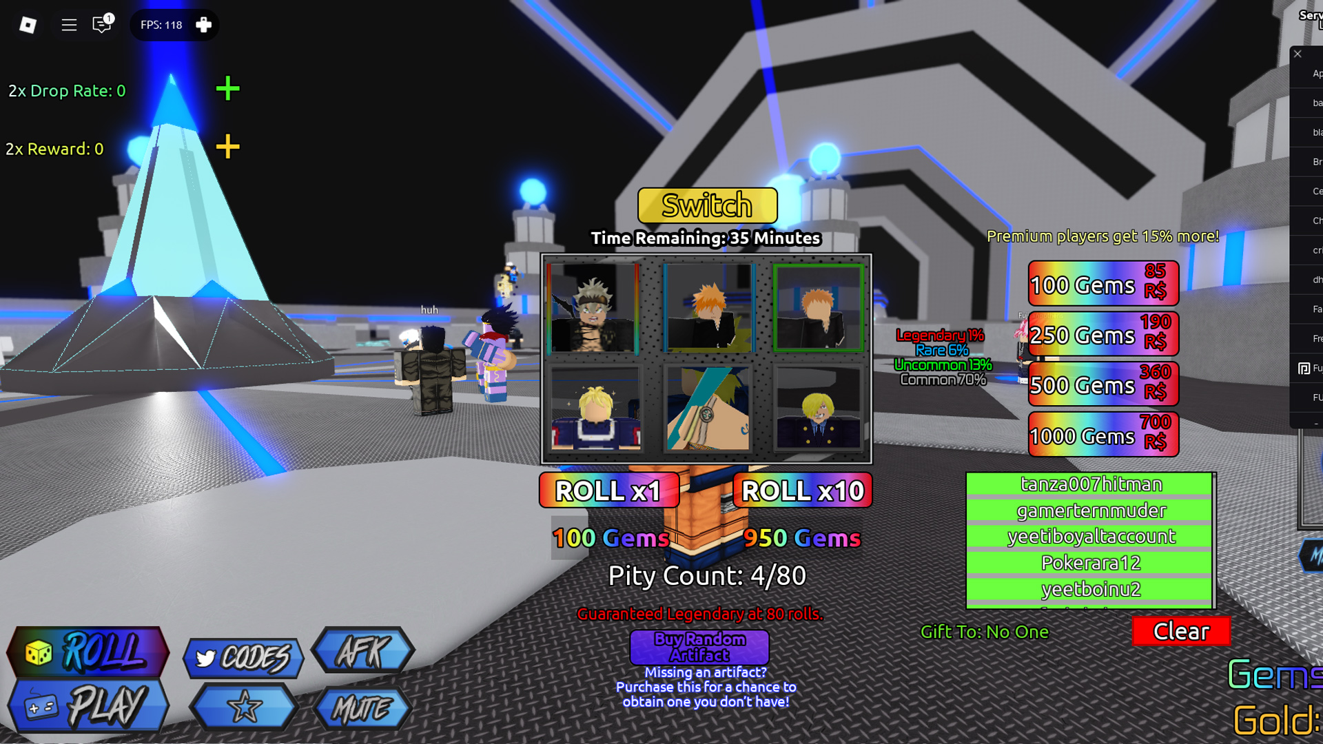 Roblox Anime Mania Codes April 2026 Deltia S Gaming Roll 