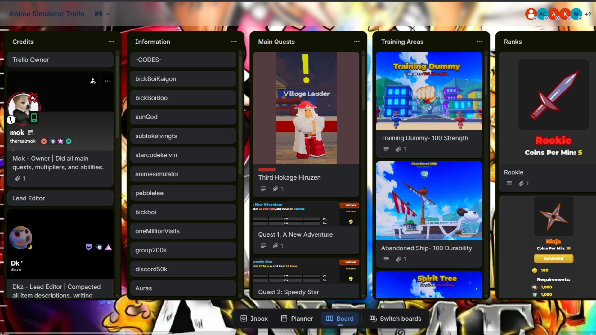 How To Join Anime Tactical Simulator Official Discord And Trello Anime Tactical Simulator Trello 