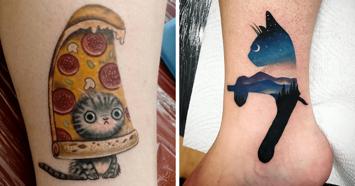 30 Adorable Cat Tattoos Every Cat Owner Would Be Jealous Of | Demilked 630_x_1200_png