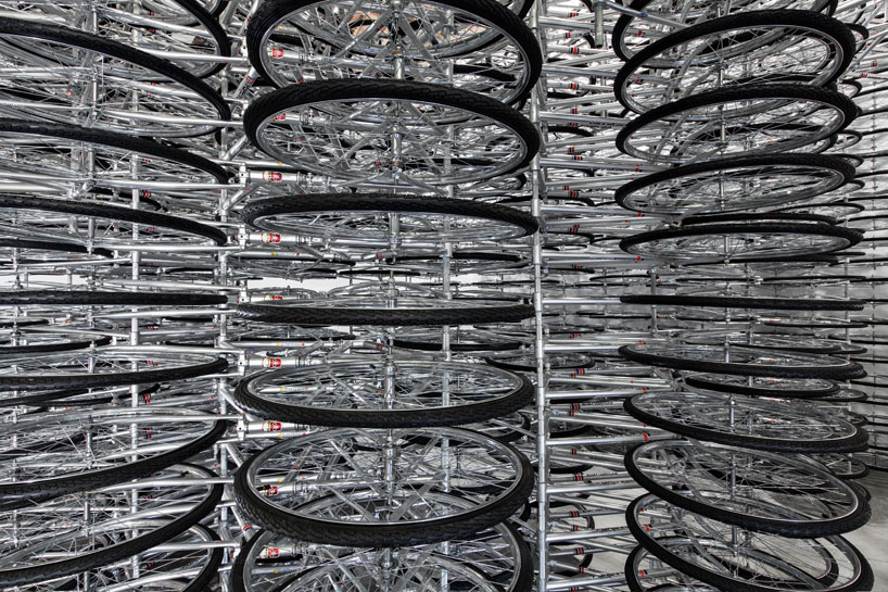Ai Weiwei Stacked An Installation Of 760 Bikes