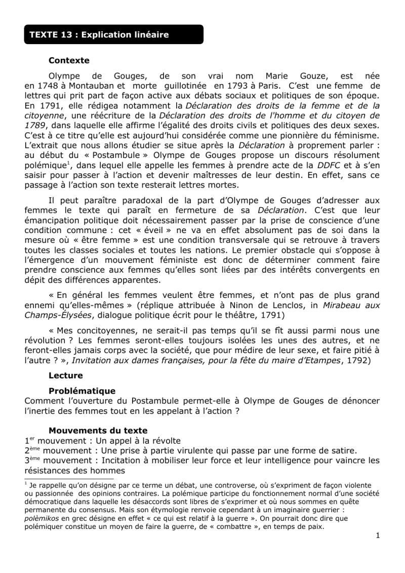 Analyse Lineaire Olympe De Gouges - Vintage Pattern Collection - Desktop Quality