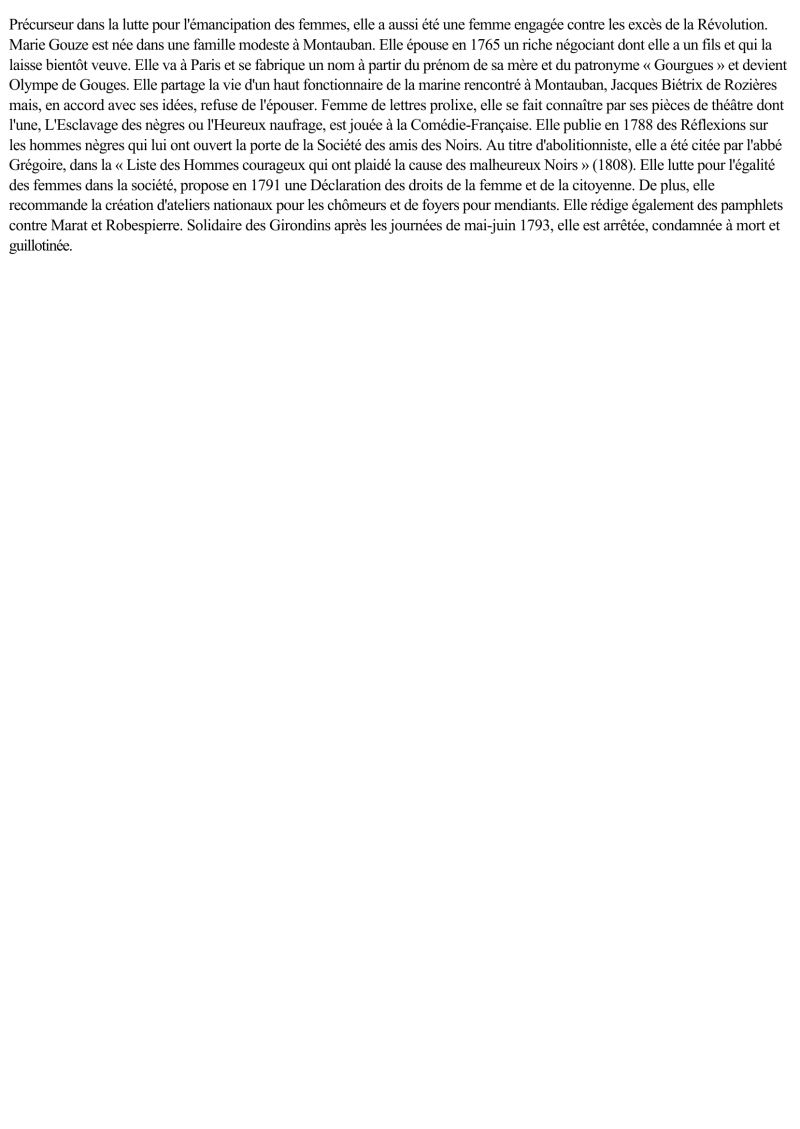 Dissertation Olympe De Gouges Est Elle Une Ecrivaine Engagee - Classic Landscape Pattern - Desktop