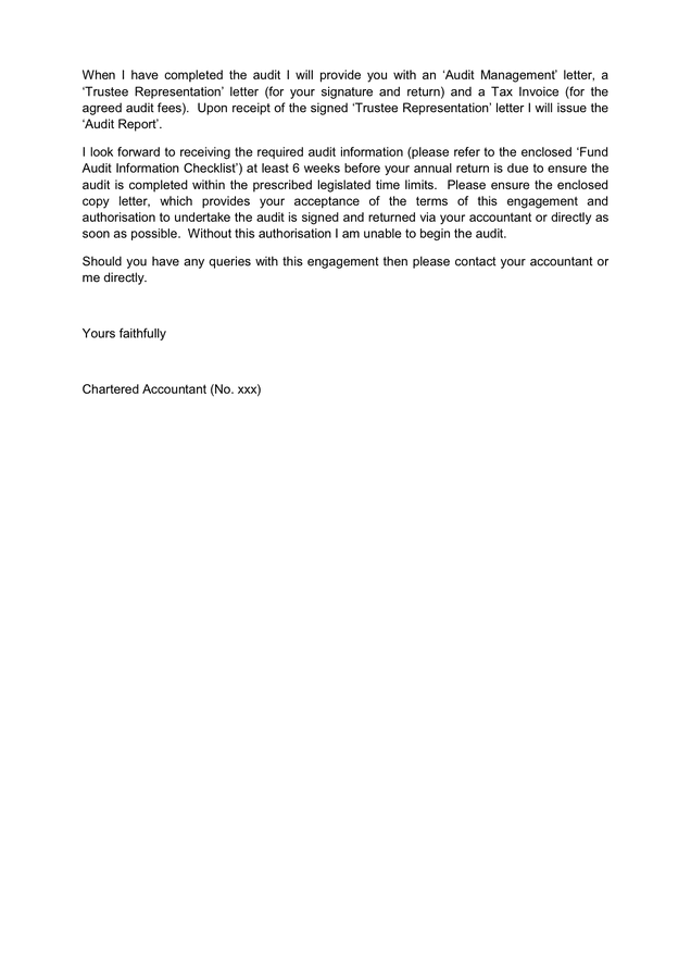 Sample Engagement Letter In Word And Pdf Formats Page 3 Of 6