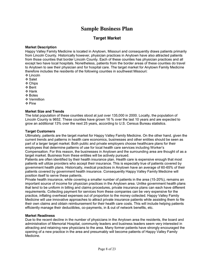 Executive Summary In Word And Pdf Formats Page 8 Of 23