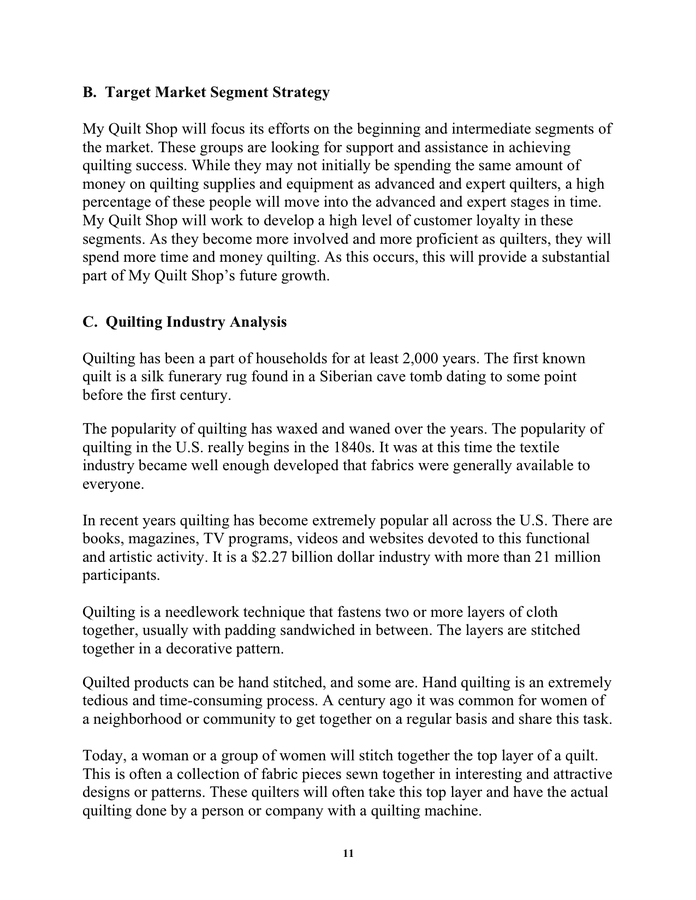 Sample Business Plan Template In Word And Pdf Formats Page 11 Of 23