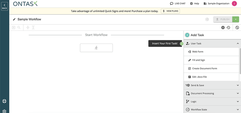 Fill Sign Task Workflow User Task Docubee - Premium Gradient Art Gallery - High Resolution