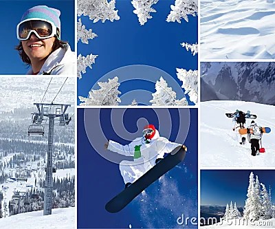 Tema de inverno Foto Royalty Free