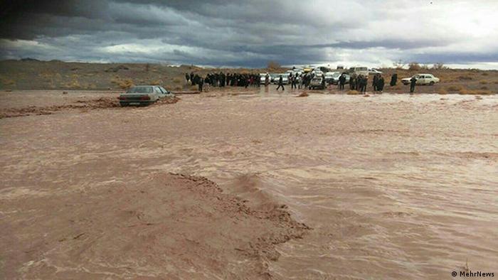 Iran Unwetter l Hochwasser, Flut in Kerman