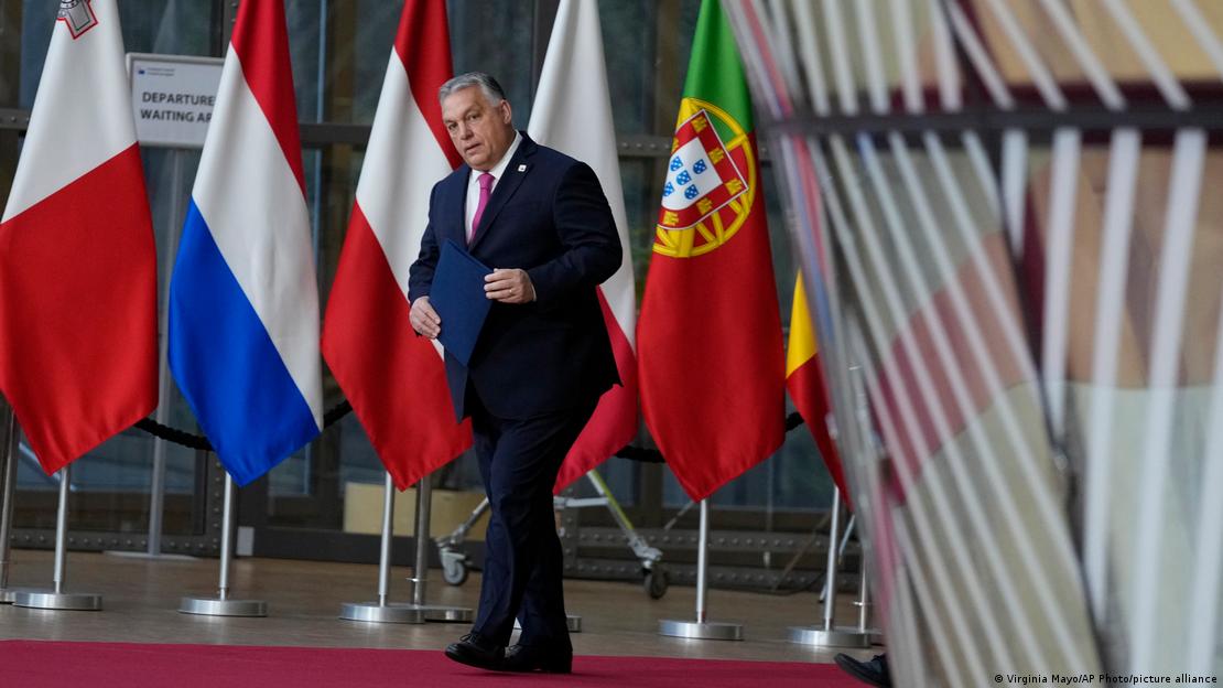 El primer ministro húngaro, Viktor Orbán, en la cumbre de la UE en Bruselas. 